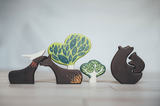 FOREST ANIMALS FIGURINES SET