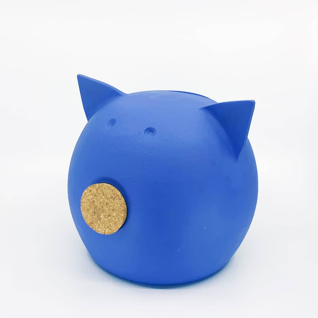 Handmade Ceramic Blackboard Piggy Bank -The Chalk Collection