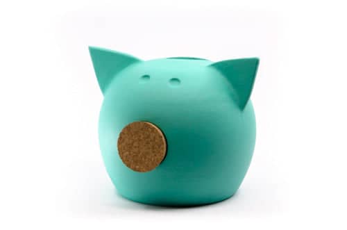 Handmade Ceramic Blackboard Piggy Bank -The Chalk Collection