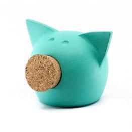 Handmade Ceramic Blackboard Piggy Bank -The Chalk Collection